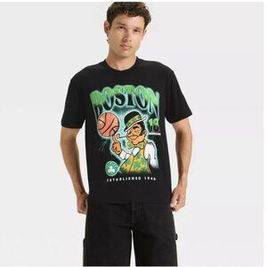 Boston Celtics Men's NBA T-Shirt 100% Cotton Crew Neck Original Use Graphic